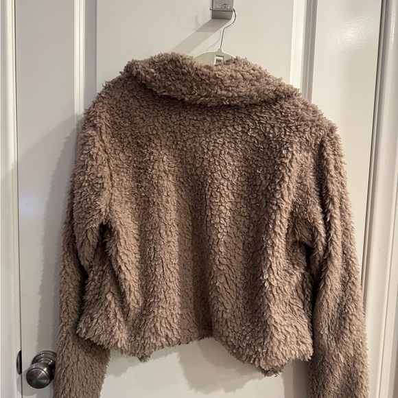 BOHO BROWN SHERPA FLUFFY WINTER SWEATER FLAVLUX Retro Medium - Picture 5 of 5